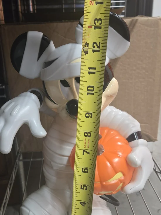 Mickey Mouse Halloween Mummy Holding Pumpkin - Picture 2 of 7